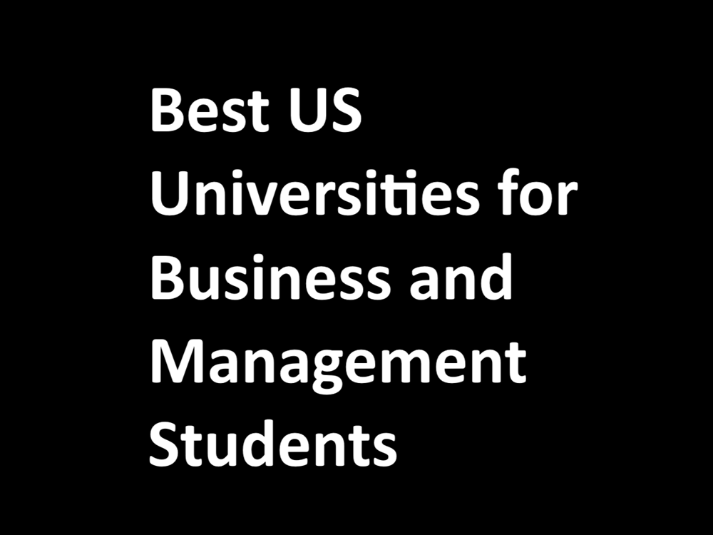 Best US Universities for Business and Management Students